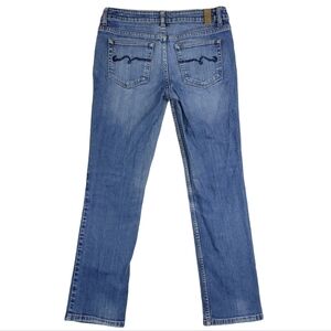 American‎ Rag Cie Womens Med Wash Low Rise Blue Straight Leg Jeans Size 5